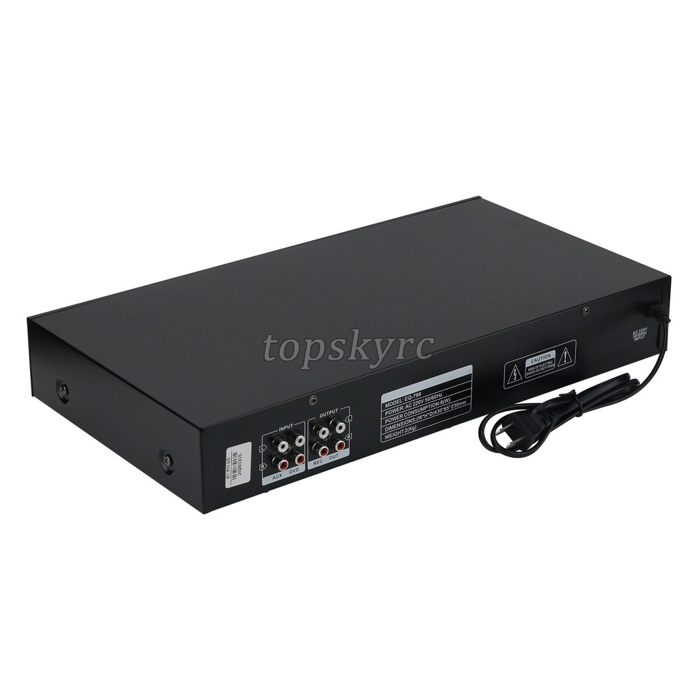 40-band Stereo Graphic EQ Bluetooth Equalizer AC 220V Audio Equalizer USB ts12