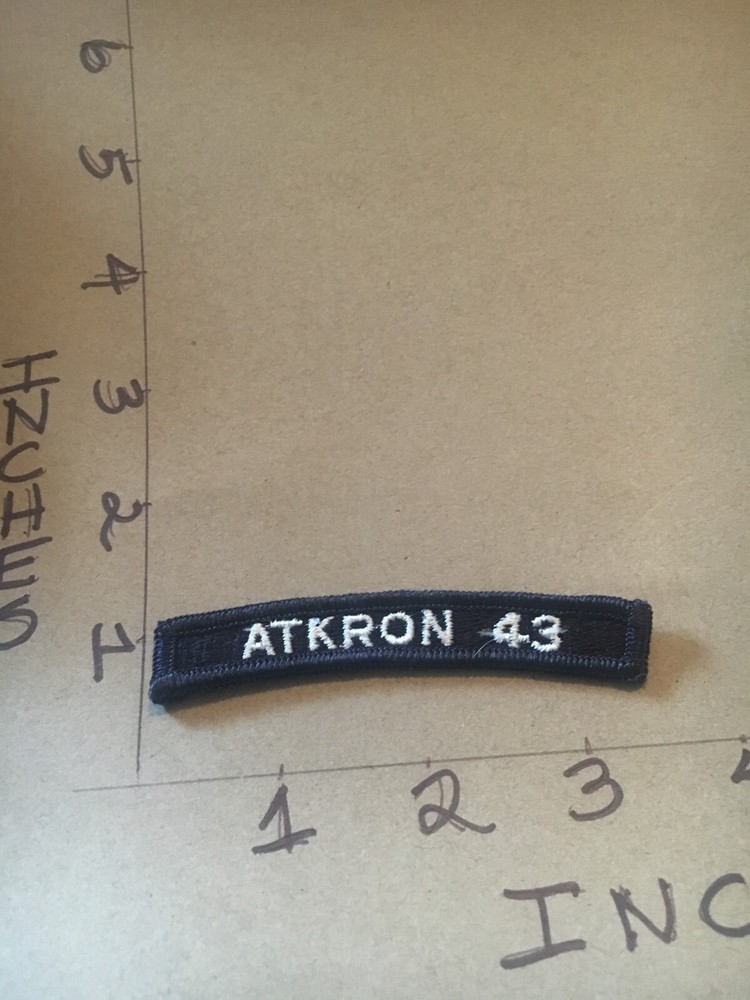 US NAVY SHOULDER STRIP TAB rocker PATCH Atkron 43