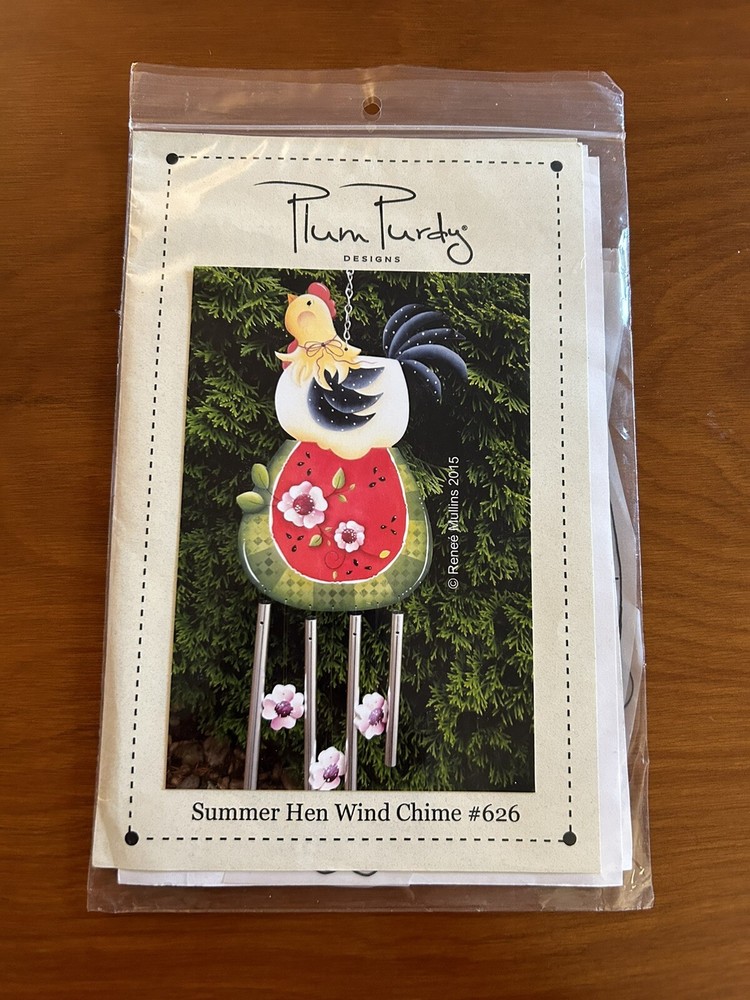 Plum Purdy Designs Summer Hen Wind Chimes #626 Pattern/Instructions 2015