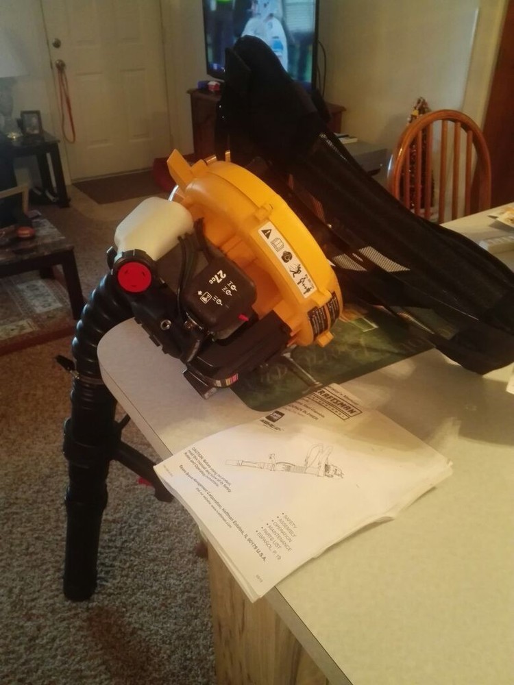 Craftsman 73dB(A) electric speed start backpack blower