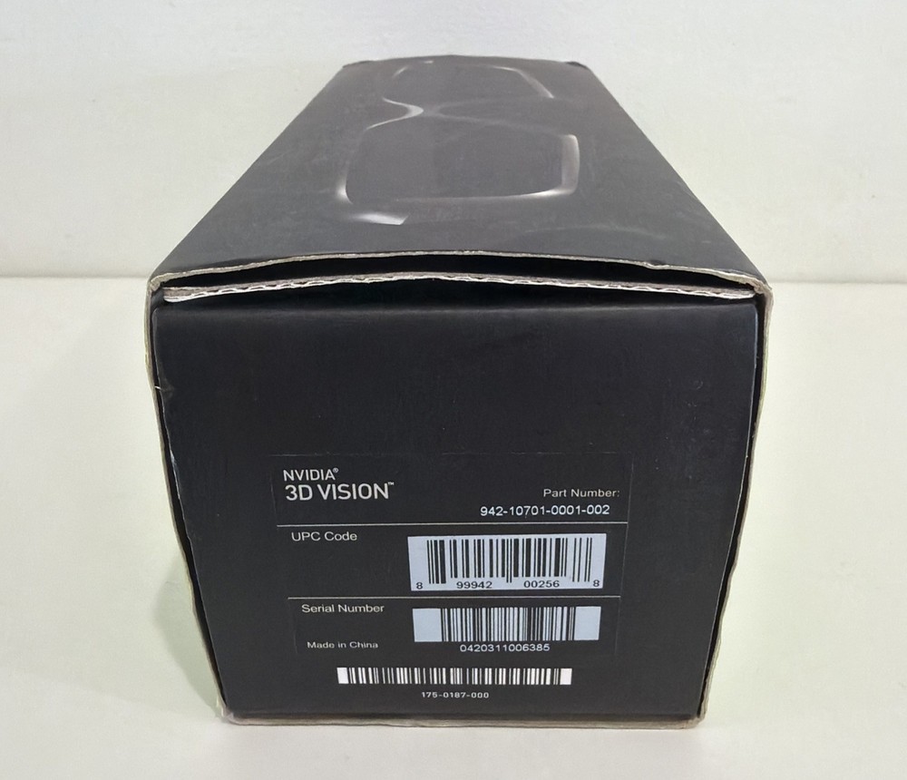 NVIDIA 3D Vision Wireless Glasses | Model 942-10701-0001-002 | Missing Cable**