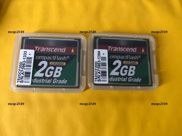 2PCS Transcend CompactFlash  2GB CF200I Industrial Grade CF Card