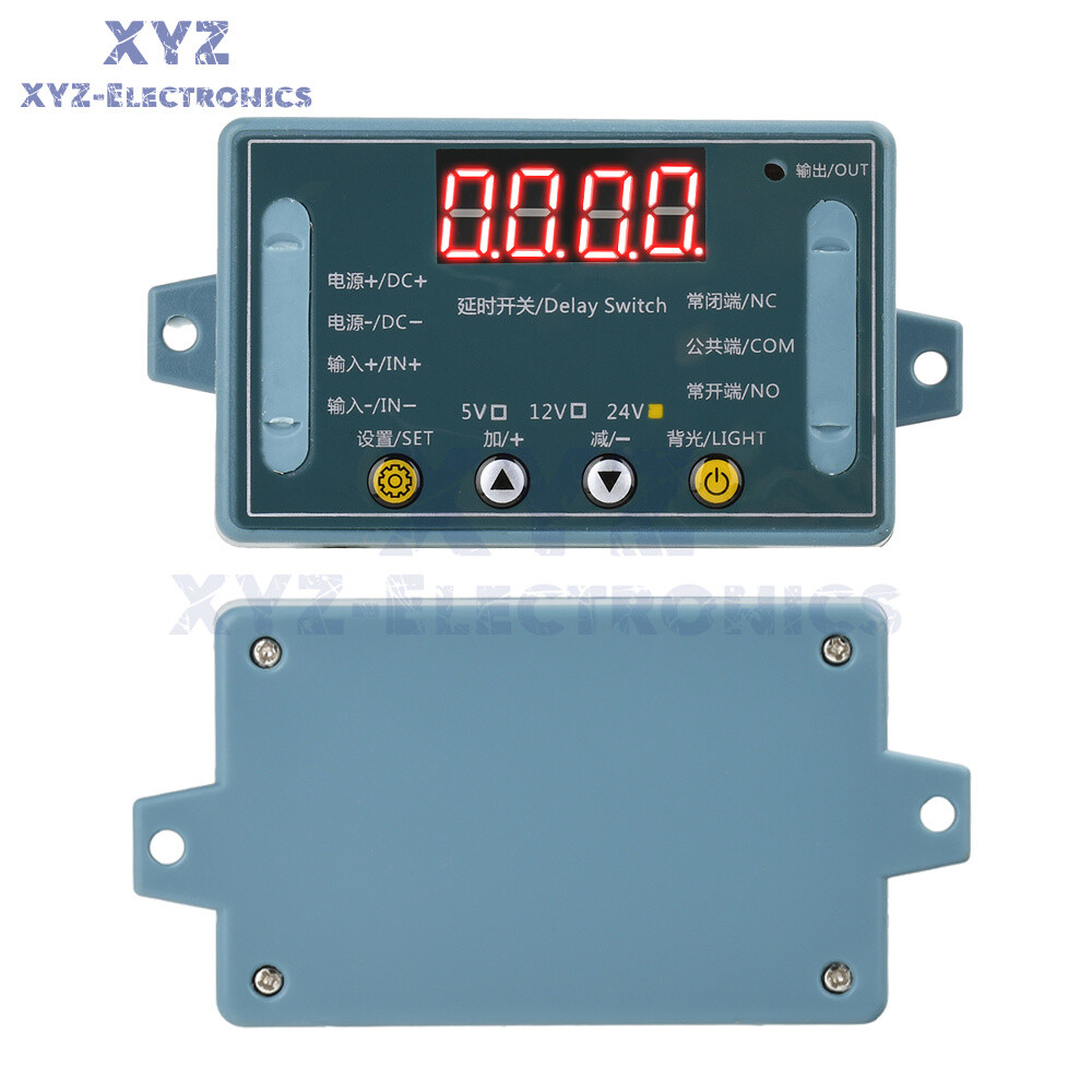 DC 5V 12V 24V 10A Delay Time Relay Module Programmable LED Timer Control Switch