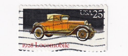 STAMP SCOTT 2381 "Locomobile" 25 CENT 1988 USED FANCY CANCEL - C