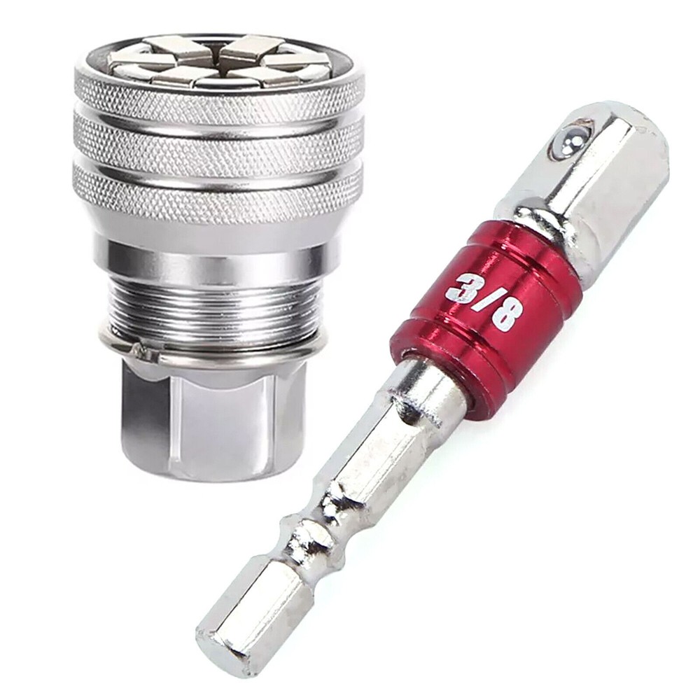 Wrench Torque Ratchet Adapter Universal Sleeve Adjustable Head Spanner Socket