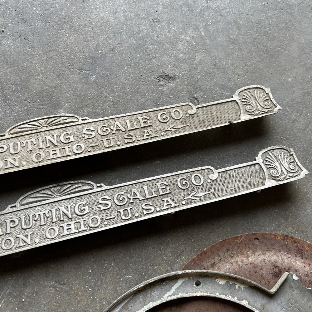 Computing Scale Dayton Barrel Ends Topper Emblem Marquee Signs Nickeled