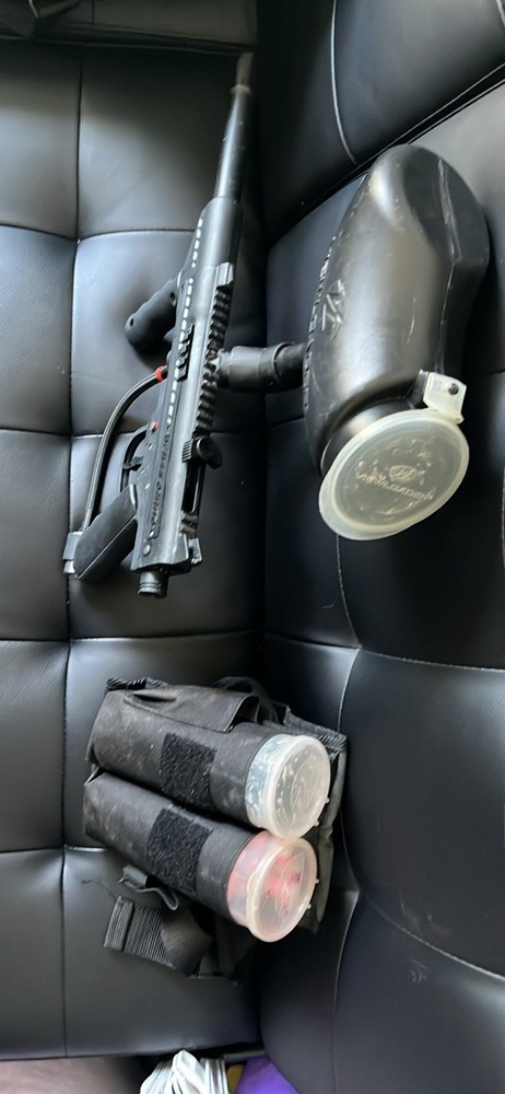 Brass Eagle Paintball Gun And Viewloader Hopper