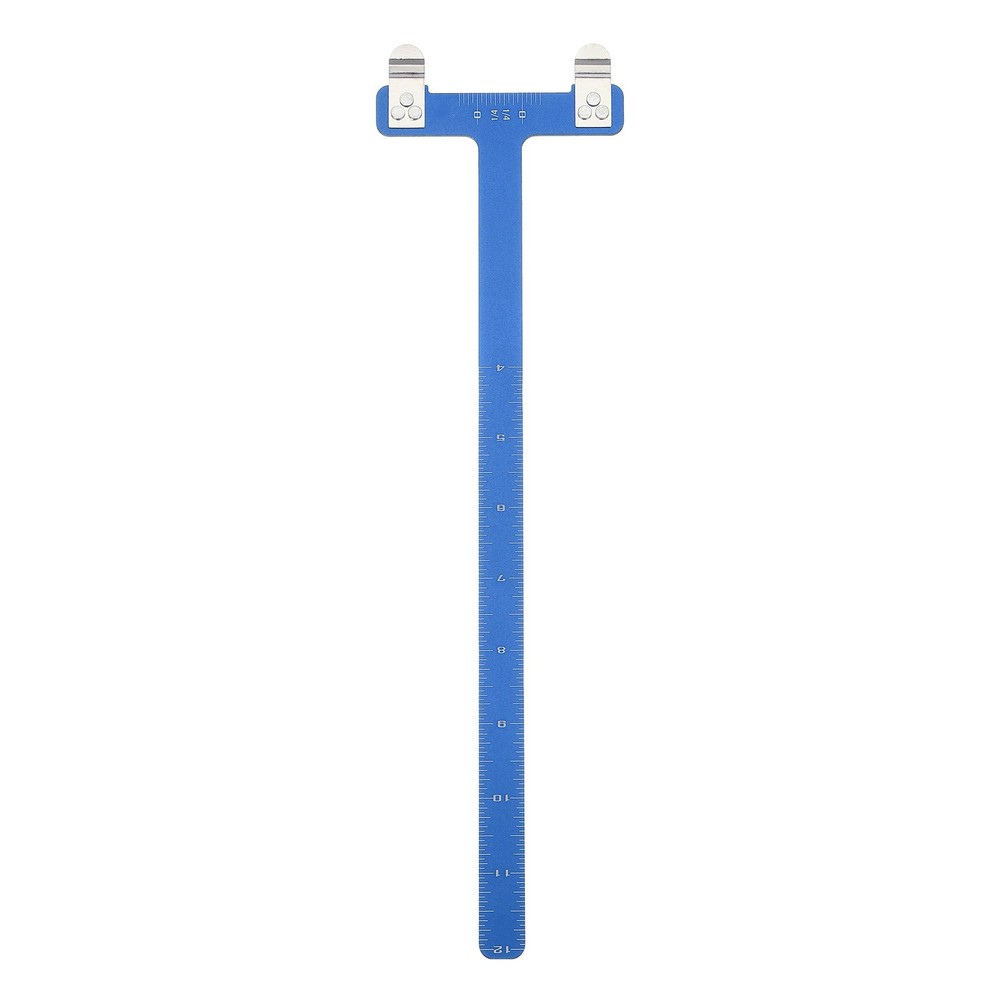 Archery Bow Square, T-Shape Ruler Turning Bow String Measurement Tool Blue