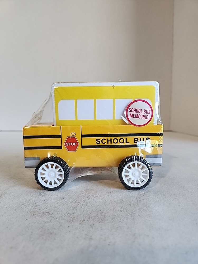 School Bus Memo Pad New In The Package Elementary Teacher