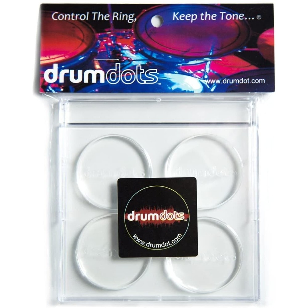Drumdots Drum Damper Clear Drum Gel 4-Pack