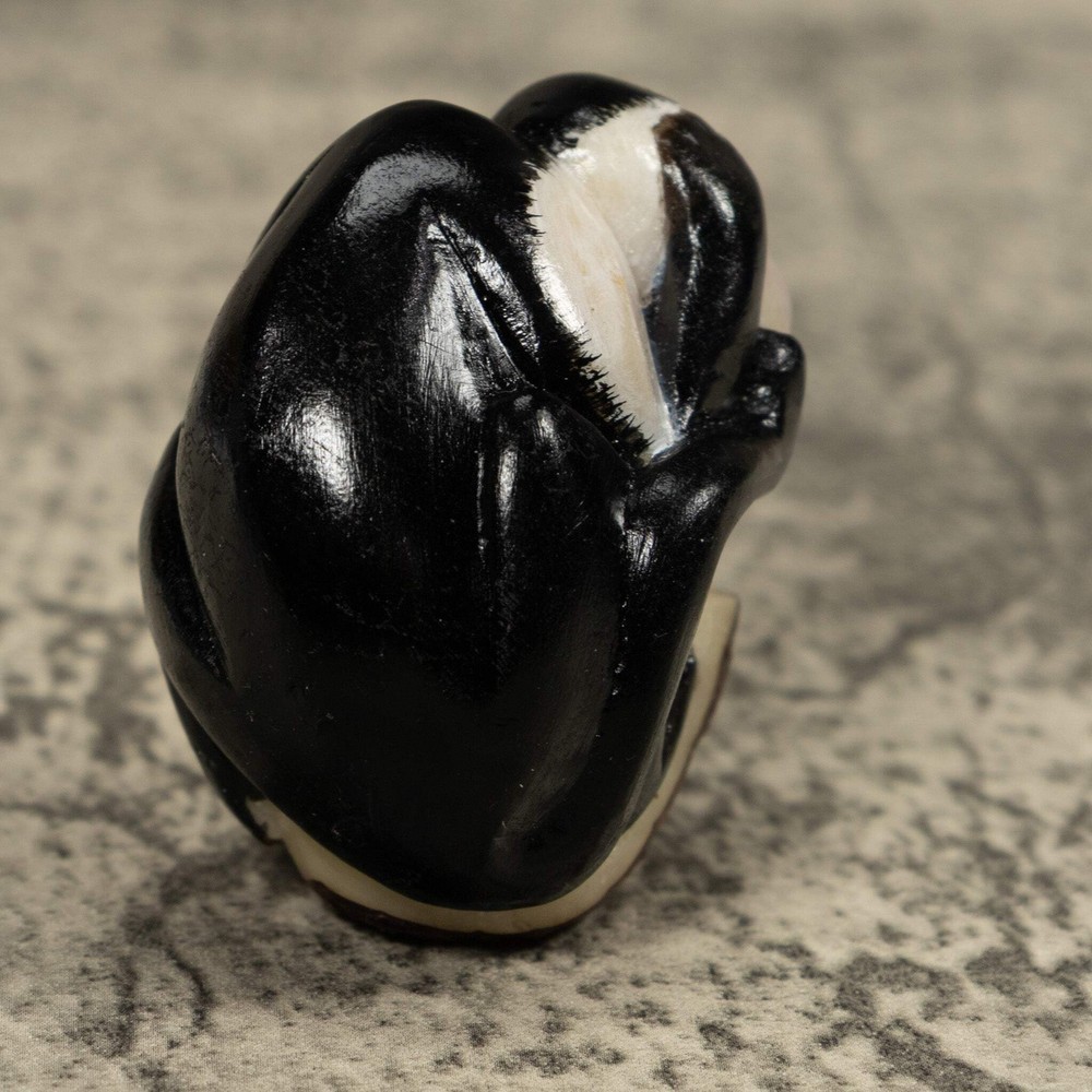 White Face Monkey Tagua Carving