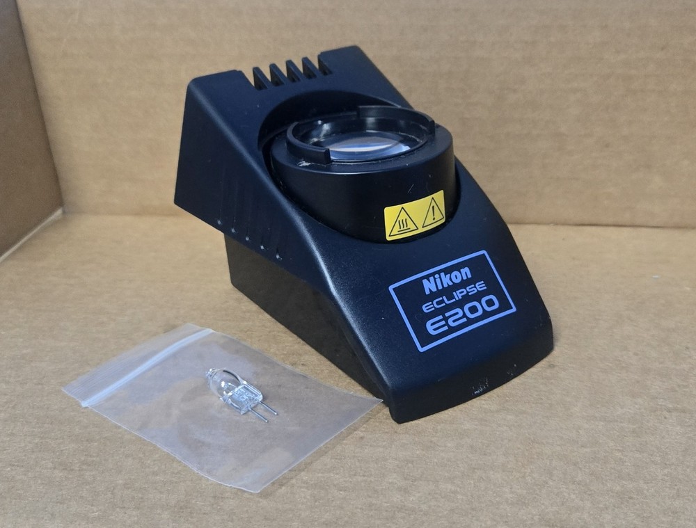 Nikon Eclipse E200 Microscope Lamp Cover Assembly W/ Bulb   (INV01-BINZ001C)