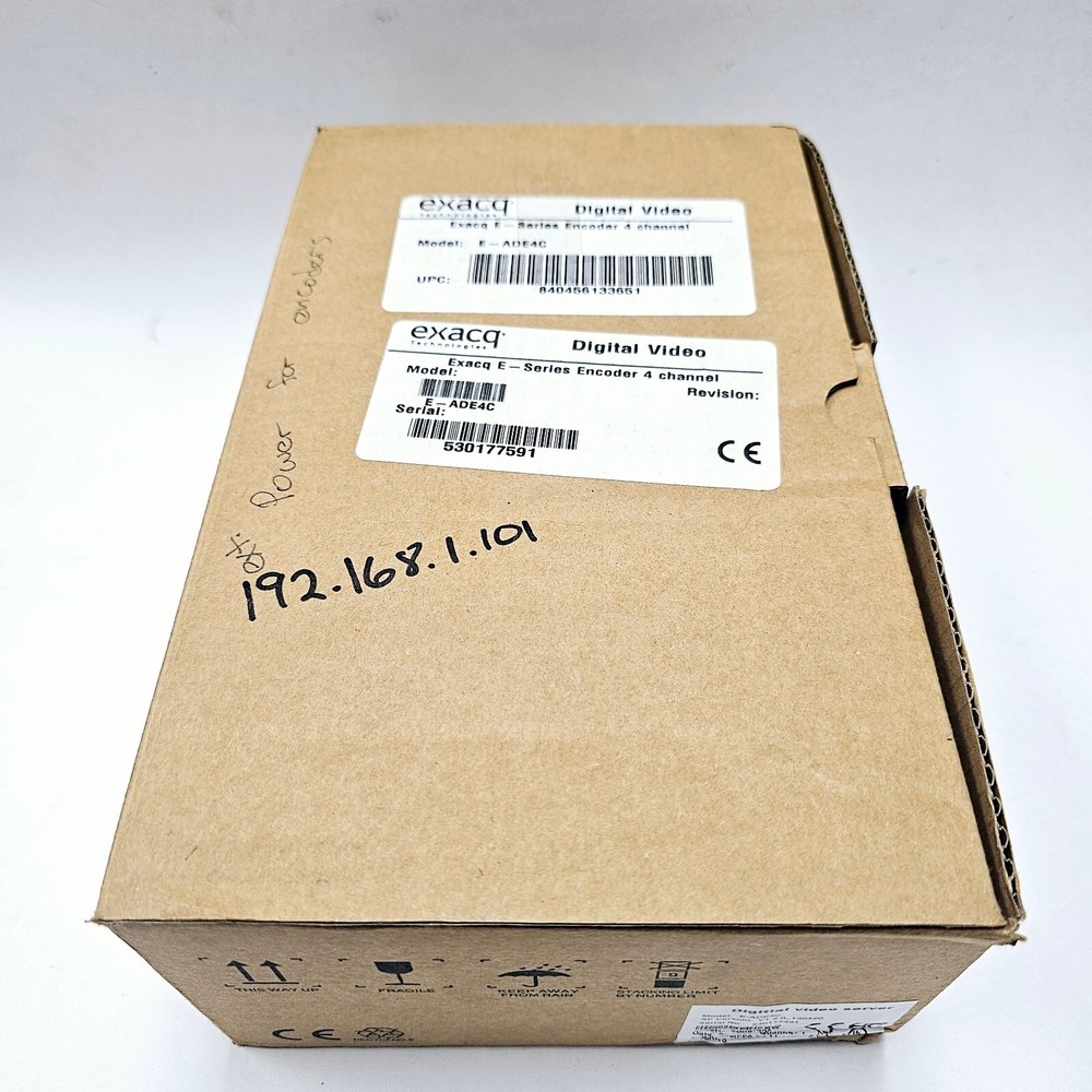 ExacqVision E-ADE4C 4 Channel Analog Encoder USED