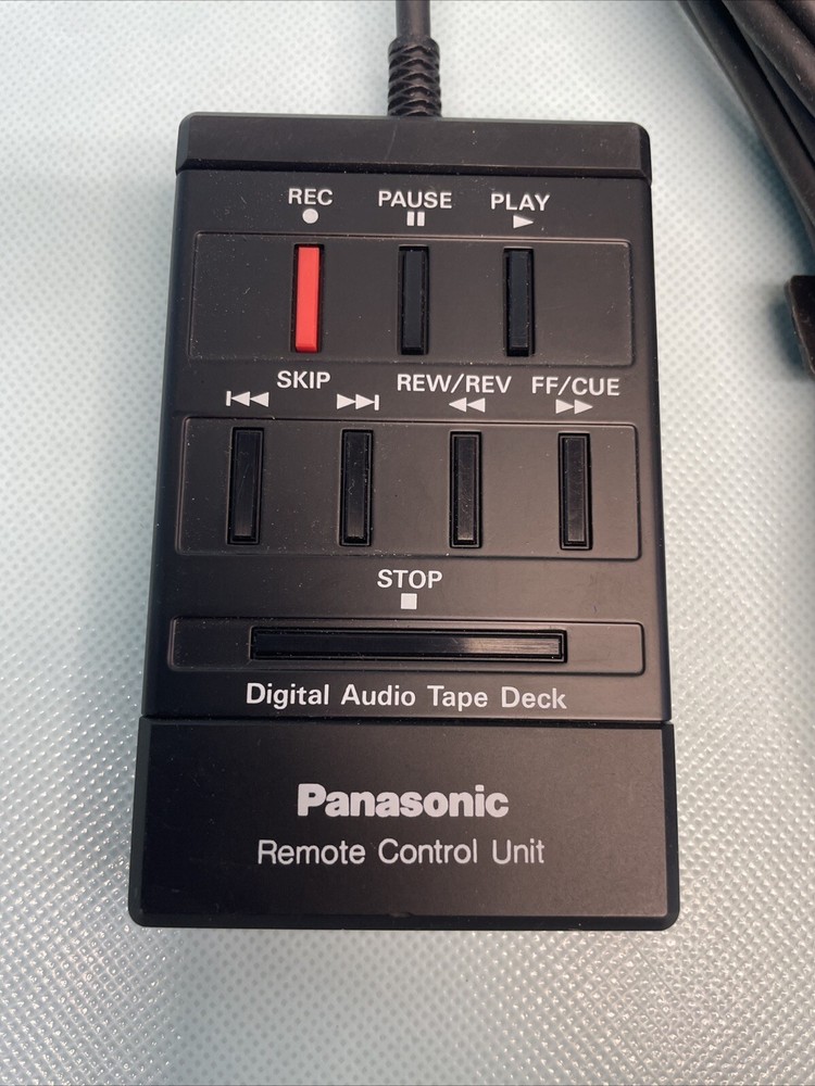 Panasonic SSE44 Remote for Digital Audio Tape Deck DAT Wired - EXCELLENT