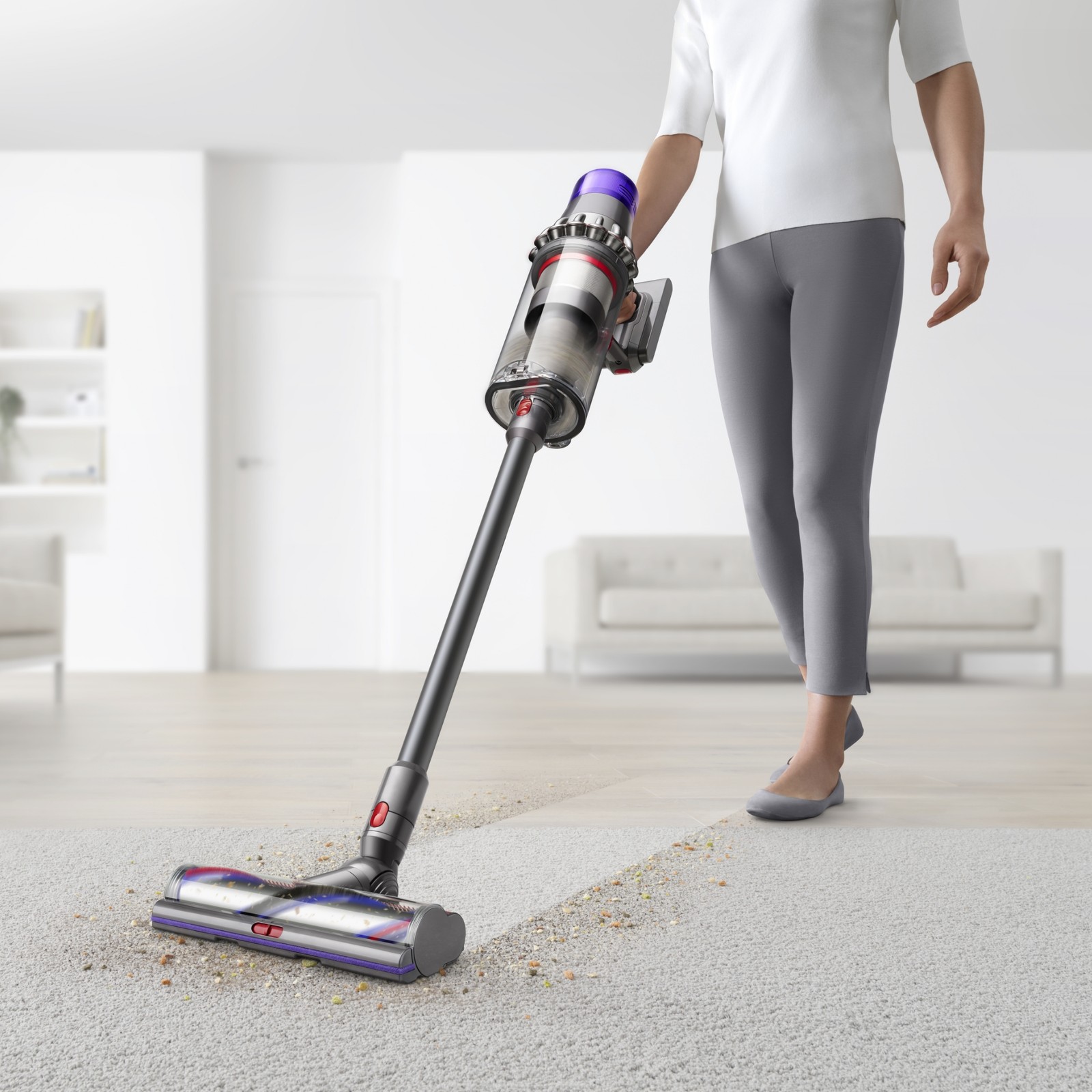 Dyson SV29 Outsize Extra Cordless Vacuum Cleaner | Nickel/Iron | Refurbished
