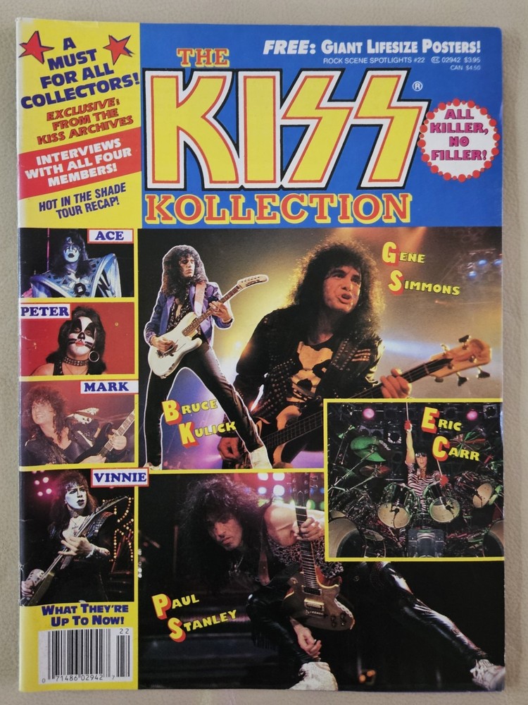 KISS COLLECTION Magazine 1981 ROCK SCENE All posters