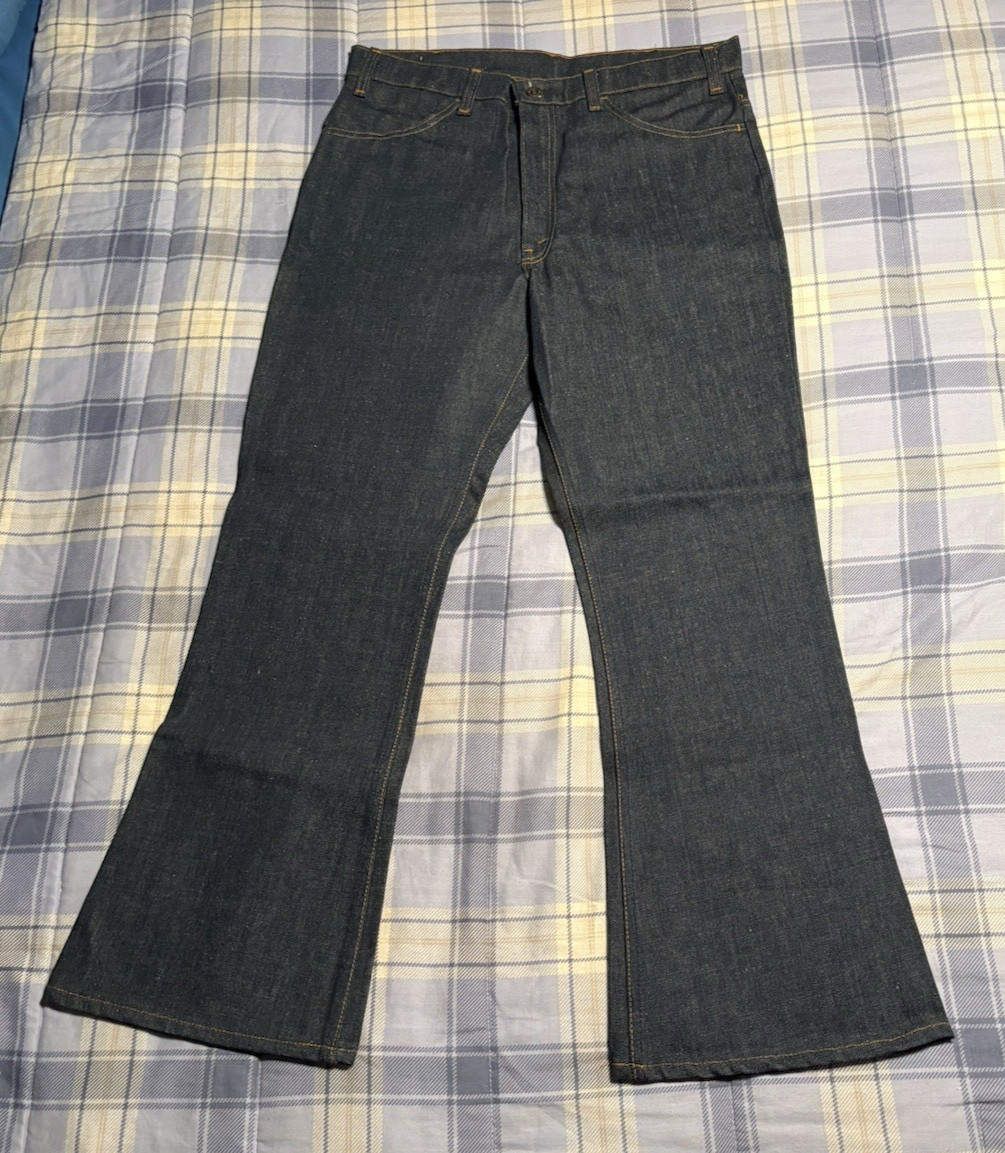 Vtg. Nwt Rare Levis Orange Tab 646 0217 Bell Bottom With Zipper 36X30 Flare Leg