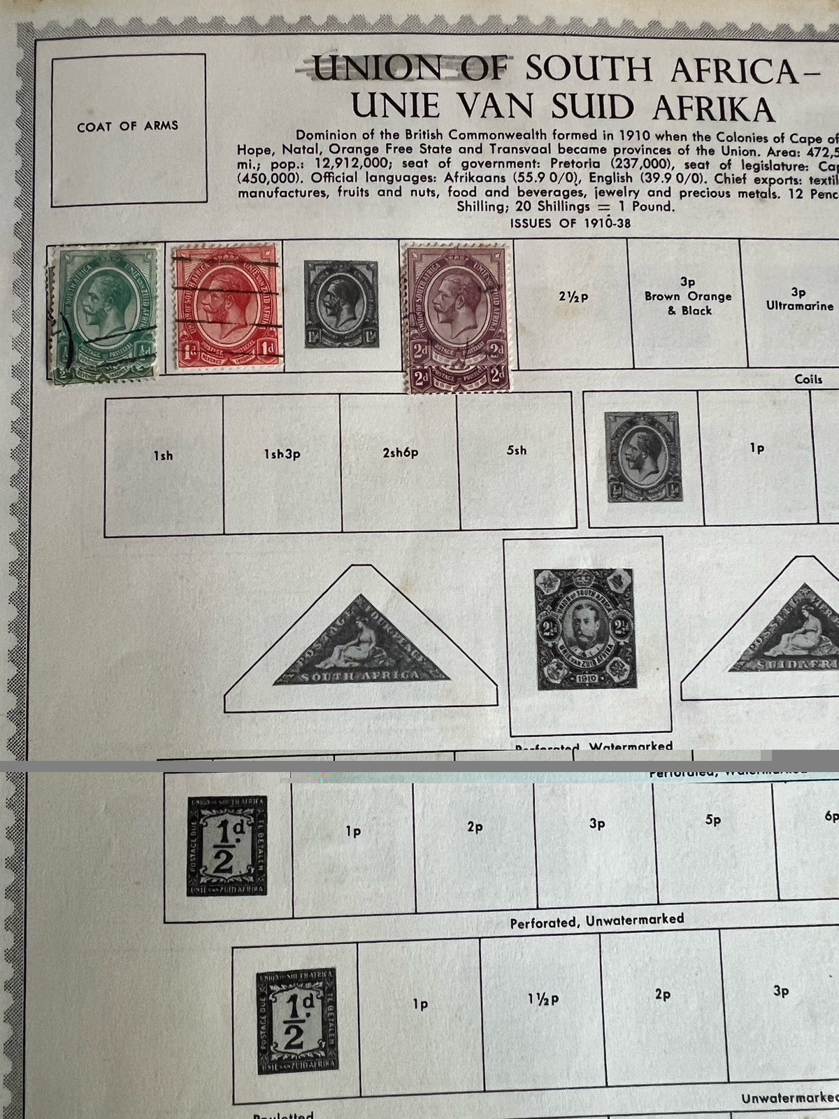 Minkus Supreme Global Stamp Album - South Africa To Zanzibar - 910 Stamps