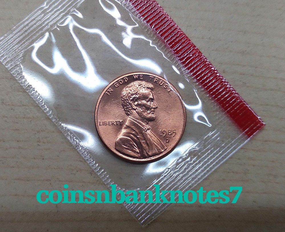 1985-D & P Lincoln Cent BU Set