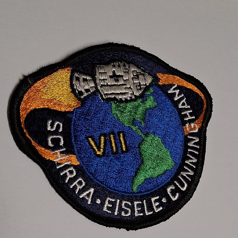 Apollo VII NASA Patch Embroidered Schirra Eisele Cunningham Astronauts