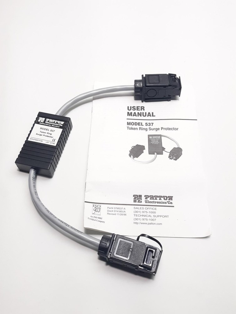 Patton Electronics MODEL 537 Token Ring Surge Protector