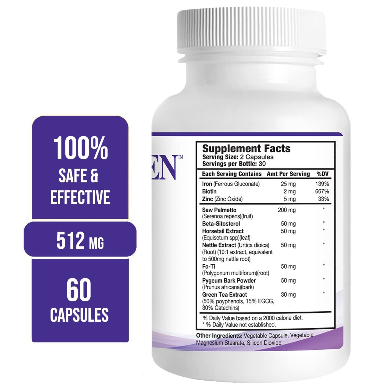 Propidren by HairGenics - DHT Blocker with Saw Palmetto To Prevent Hair Loss