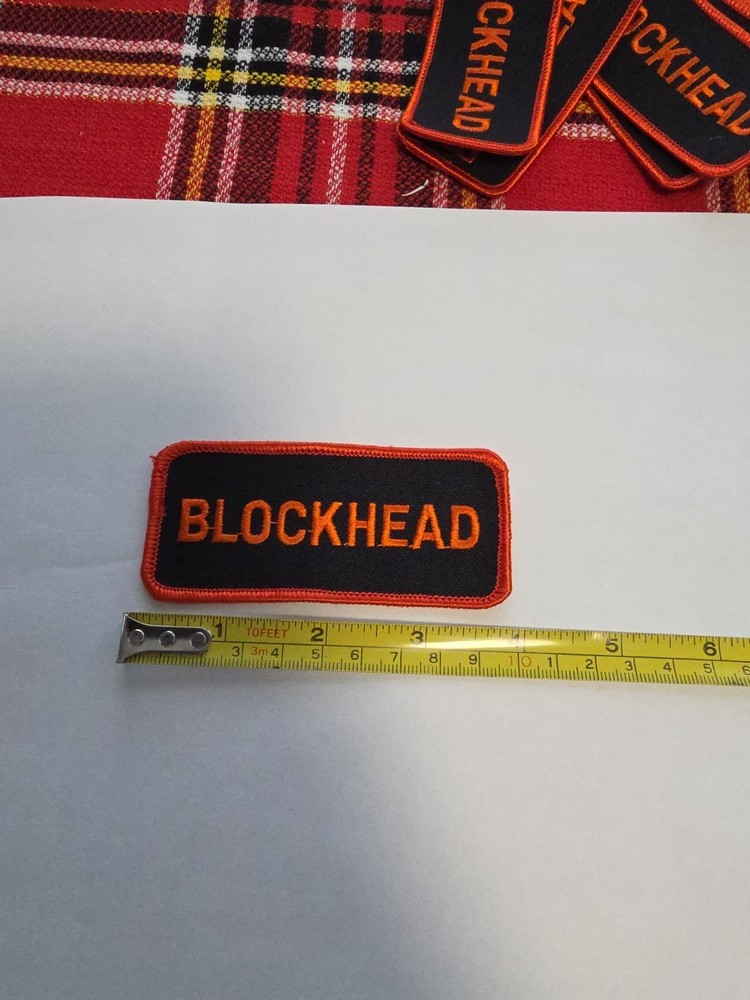 BLOCKHEAD BIKER PATCH