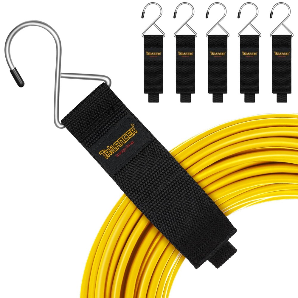 Trilancer 6Pack HookandLoop Extension Cord Straps  Cable Management