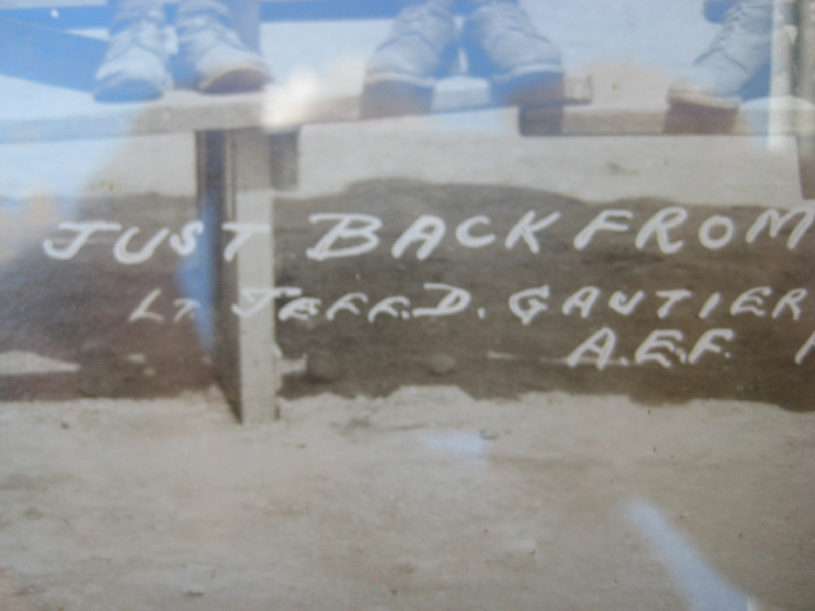 WWI 370th Aero Squadron Yardlong Back From France Named Pilot w/ Jack Russell