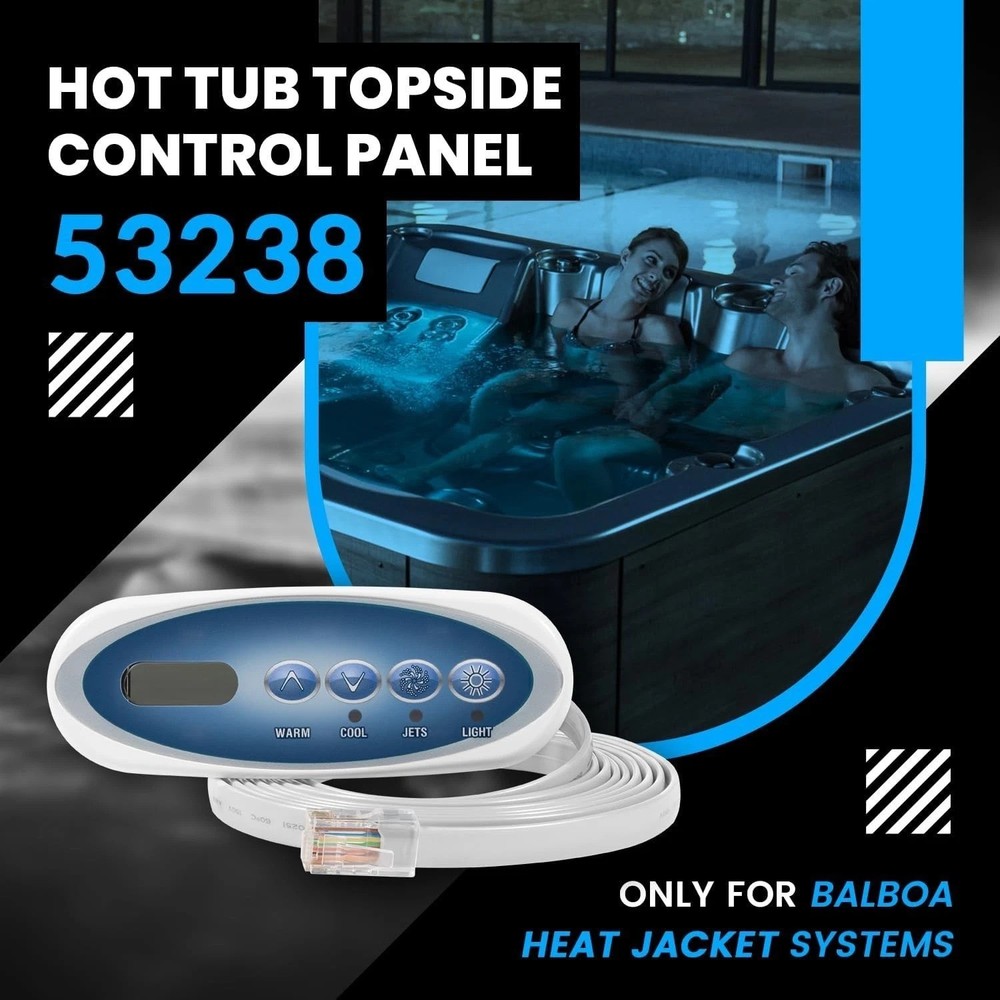Balboa Hot Tub 53238 Topside Control Panel - Replacement with Features
