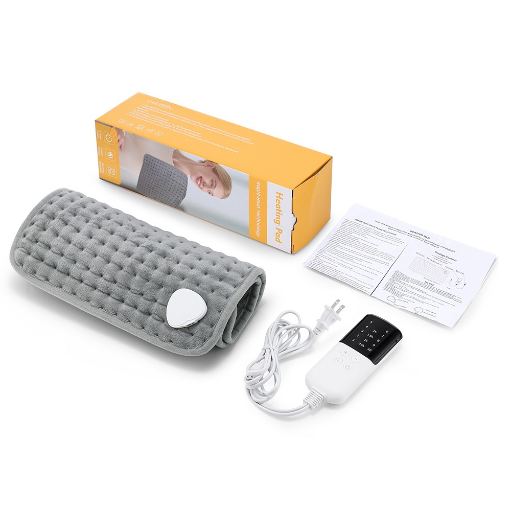 Electric Heating Pad for Pain Relief with 10 Temperature Settings, Auto Shut-Off