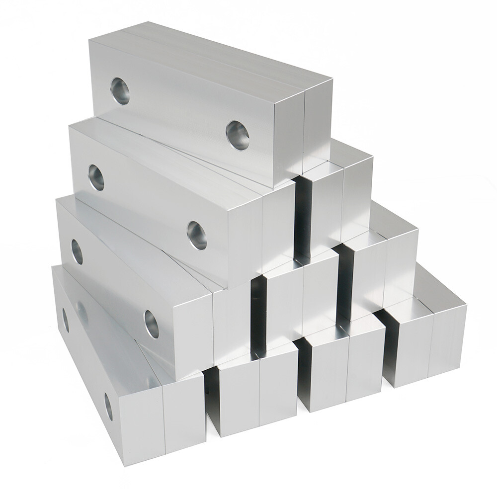 10 Packs (20pcs) 6 x 2 x 1" Standard Aluminum Soft Jaws Set Fits Kurt 6" Vises