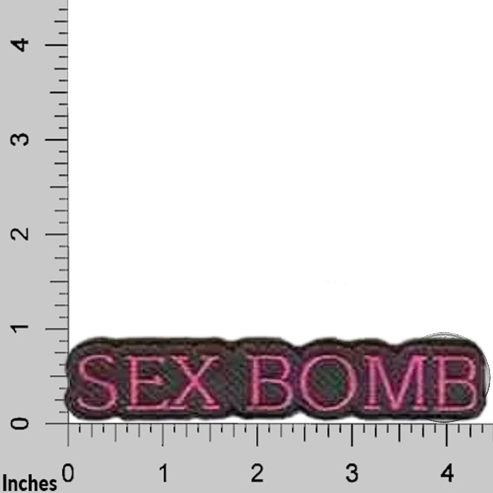 SEX BOMB (2-Pack) Iron on Patch
