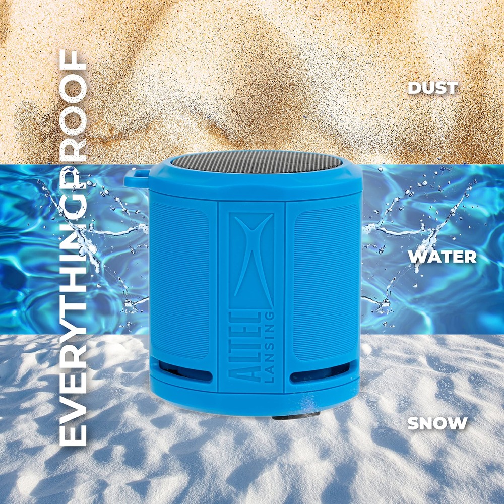 Altec Lansing HydraMicro Waterproof Bluetooth Speaker Lightweight & Portable RYB