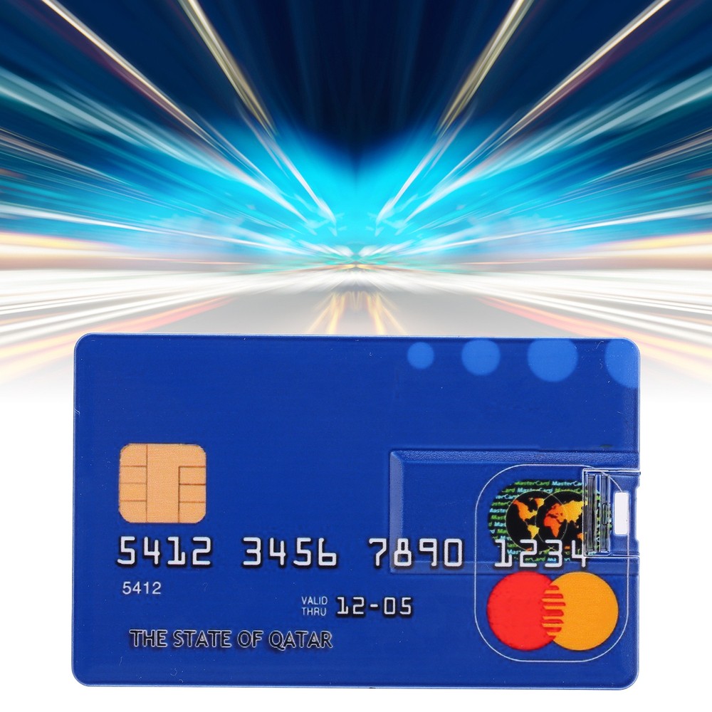 (32GB)Card Shaped U Disk Simple Unique USB Flash Drive For Data Storage File