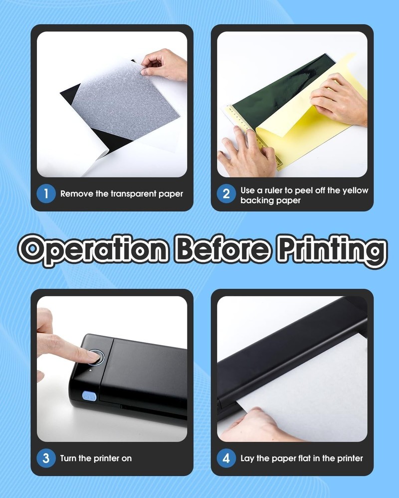 M08F Tattoo Stencil Printer - Powerful APP Editing