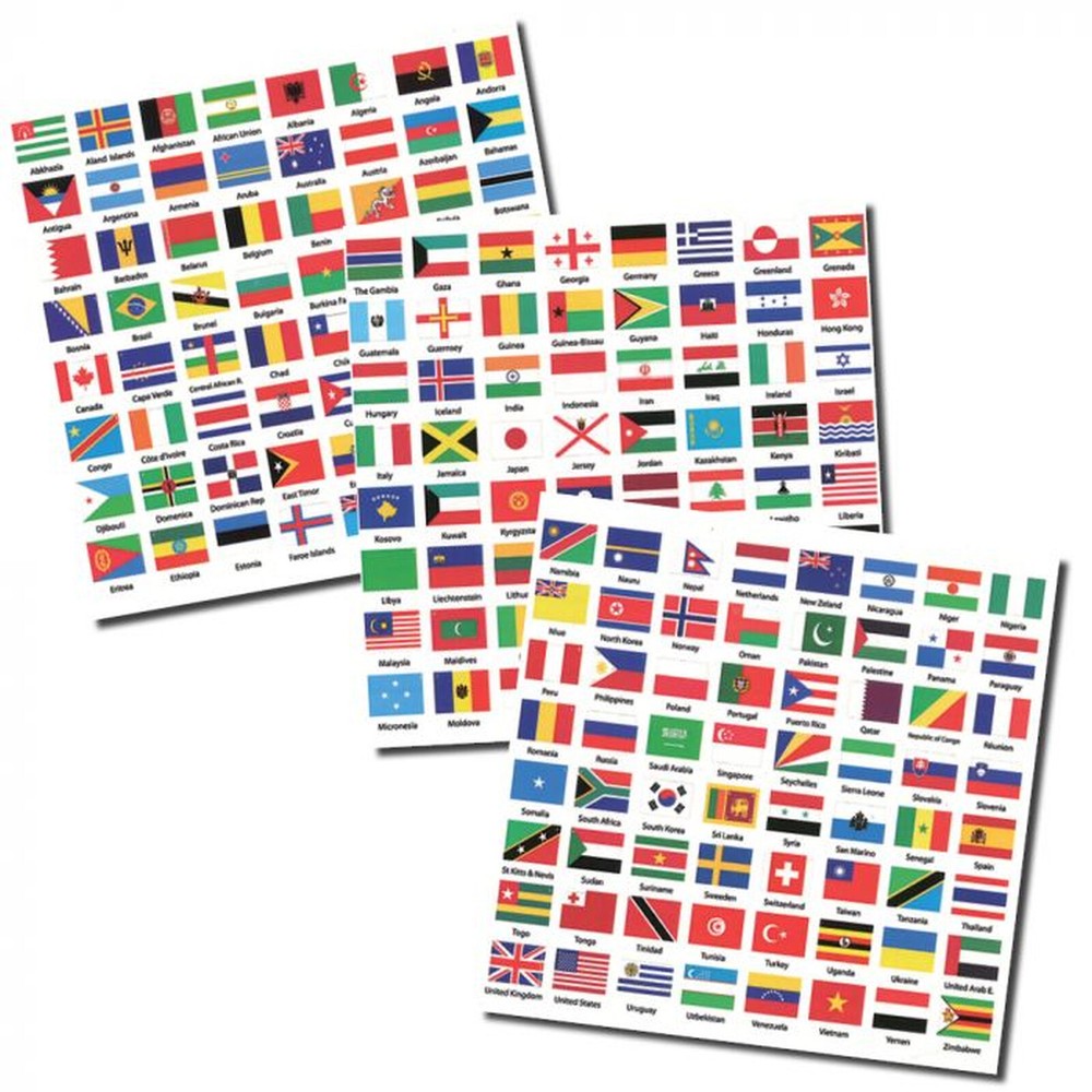 Safe Labeling Flags Set / Labels World 1862