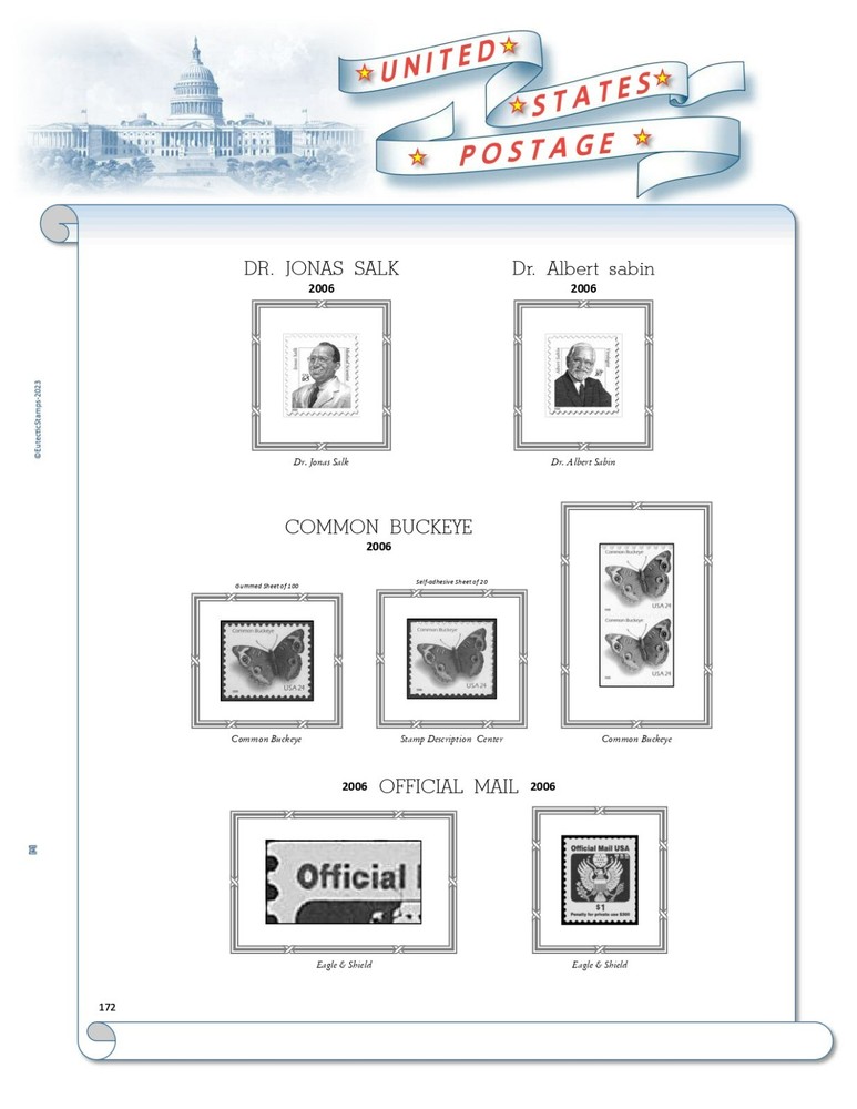 2006 U.S. Regular Issue Singles COMPLETE Supplement (White Ace Alternative)