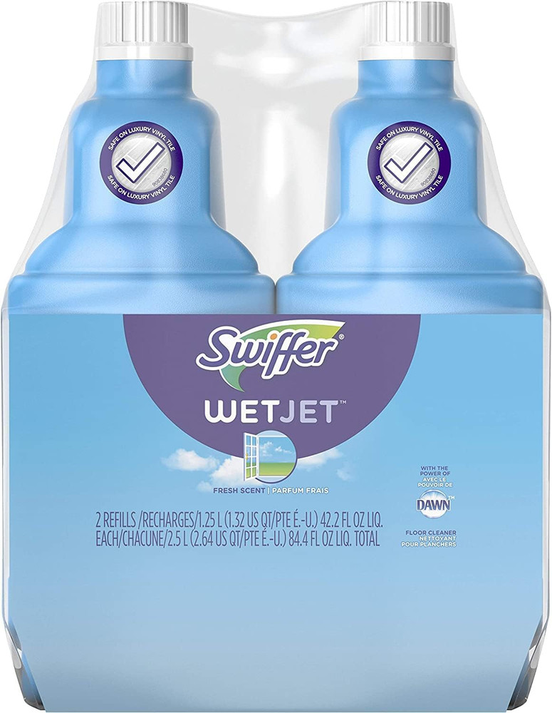 Wetjet Floor and Hardwood Multi-Surface Cleaner Solution Refills, Open Window Fr