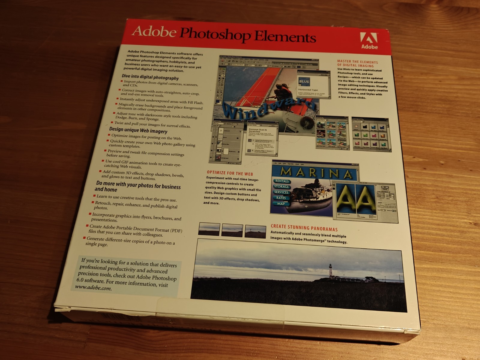 Original Adobe Photoshop Elements For Win & Mac User Guide And CD Sealed