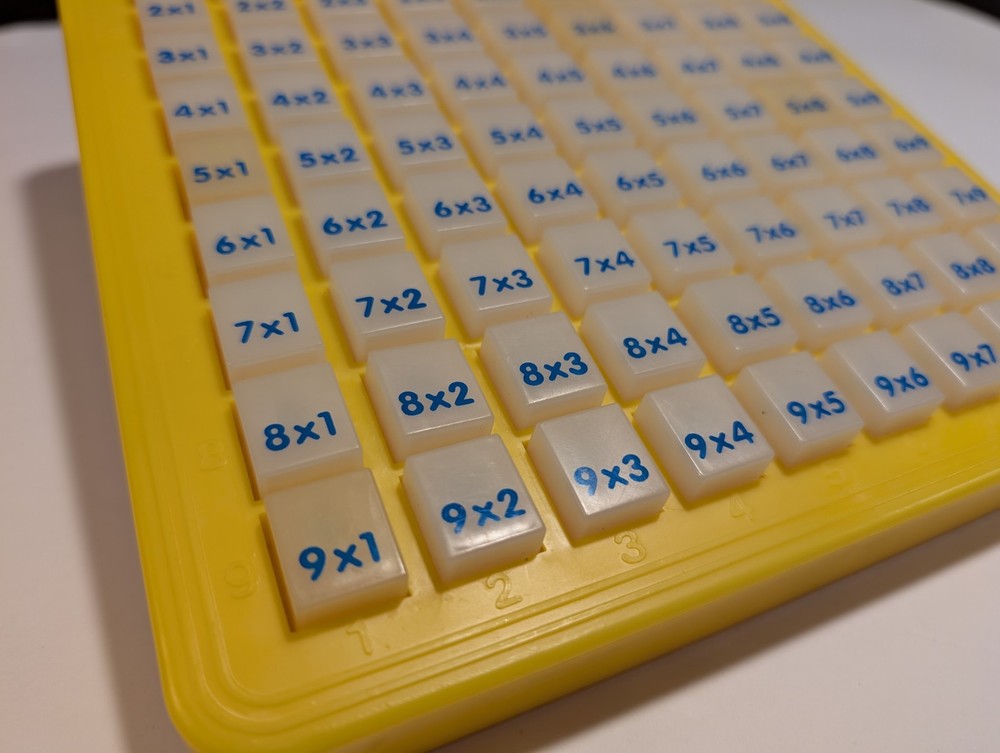 Vintage 1993 Magic Math Multiplication Educational Learning Machine
