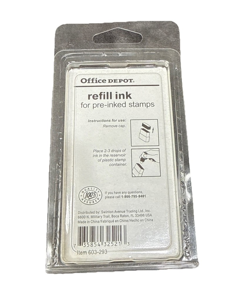 Office Depot Refill Black Ink