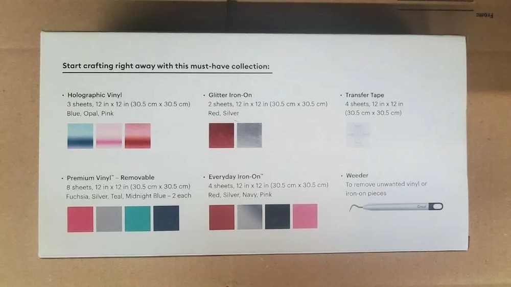 Cricut Essential Collection of Materials Bundle, Use with Cricut Maker & Explore