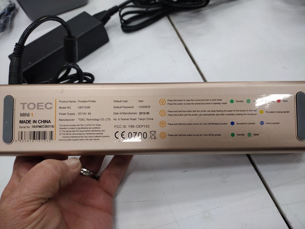 TOEC Mini 1 Tattoo Stencil Maker Transfer Printer Thermal Copier