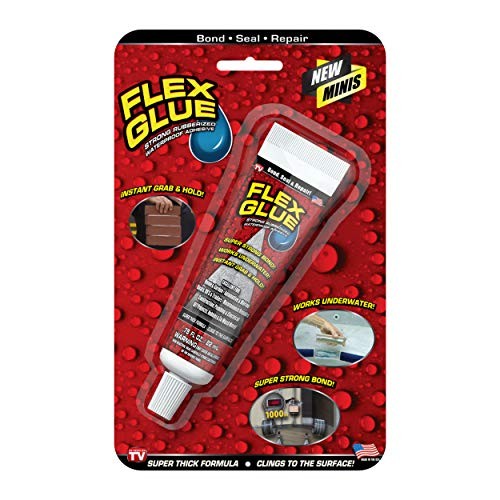 Flex Glue, Mini, White, Super Strong, Rubberized Waterproof Adhesive, 18ml