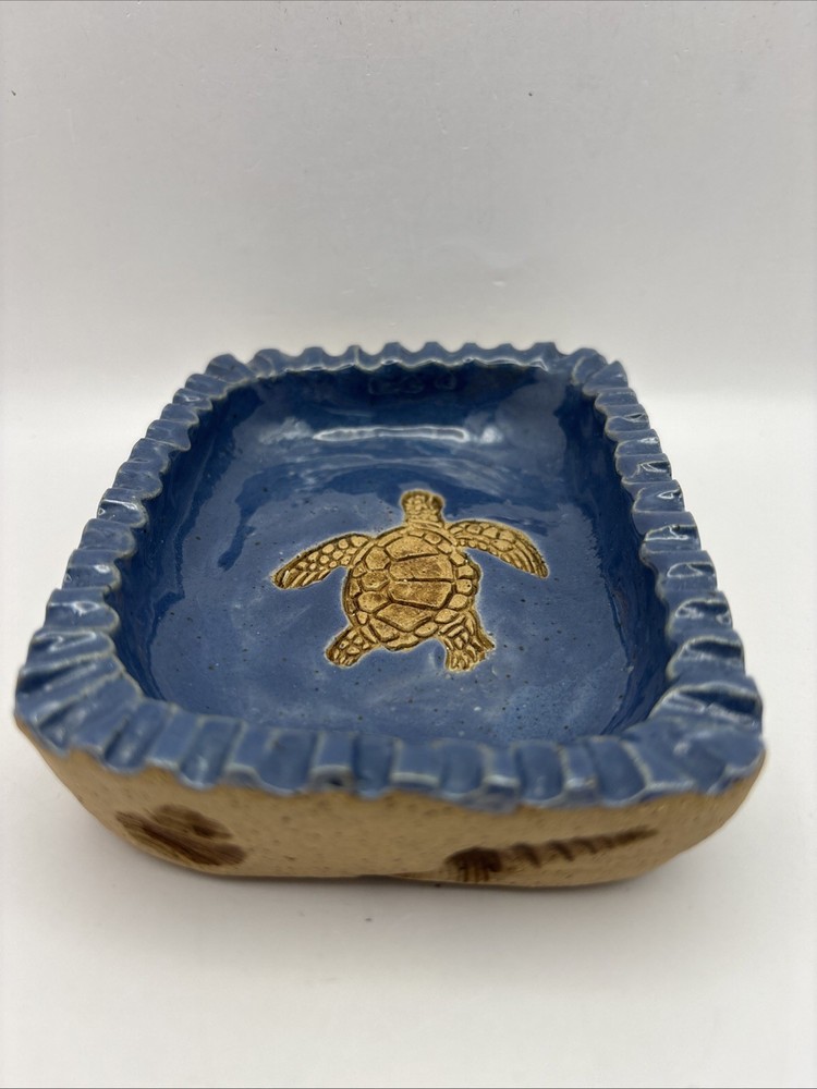 Sea Turtle Pottery Trinket Dish