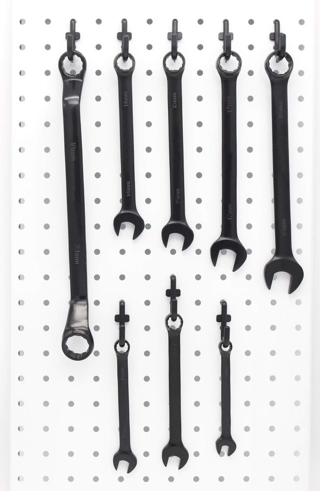 Pegboard Hooks Kit Pegboard J Hook Assortment 100PK Black Peg Hooks