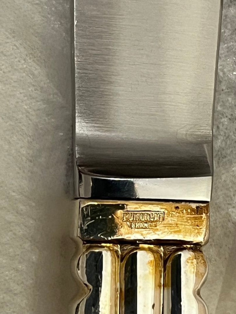 Puyforcat dessert knife and fork set