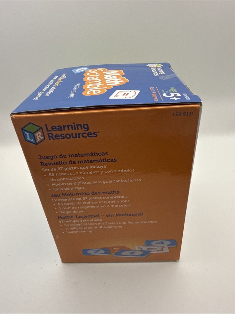 Learning Resources Math Scramble Math Game Addition Subtraction Equations 5+
