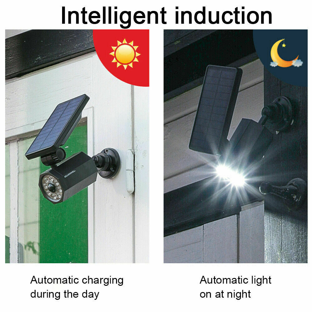 2PC Solar Motion Sensor Light Outdoor Spotlight Solar Landscape Lights for Yard
